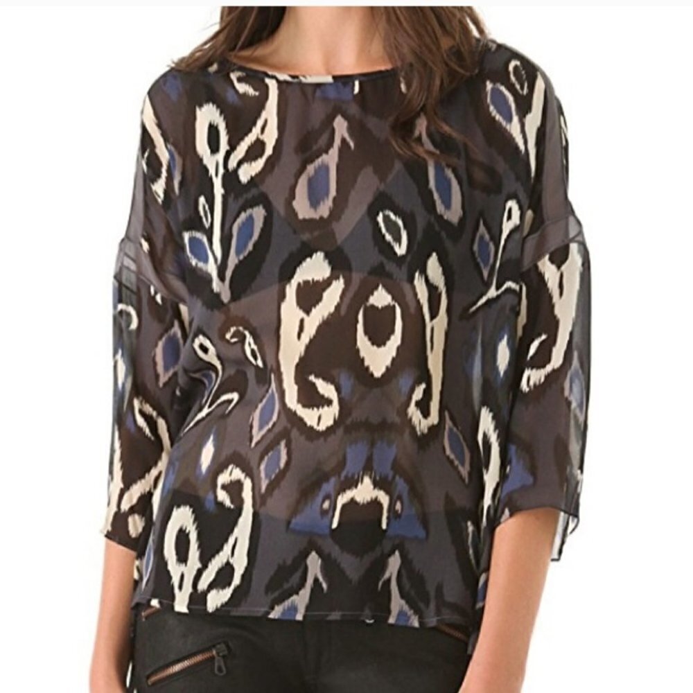 Rag & Bone Mithi 100% Silk Top S
